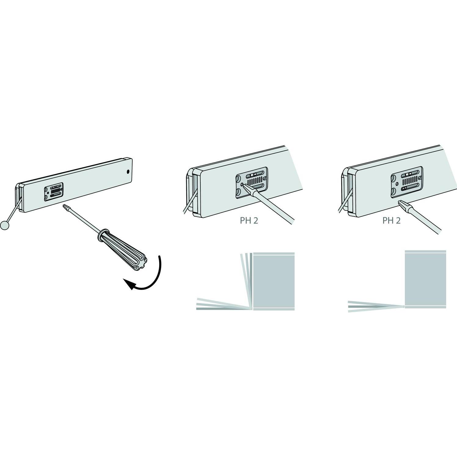 Thumbnail - Effegibrevetti, Möbelausstattung, Bremsklappenhalter Winch 6 mit Stahlseil RE, KH 200-480, Aluminium/KS grau (1 Stk.)