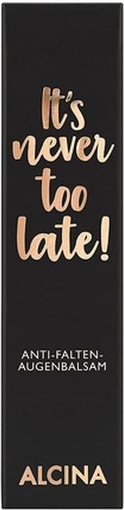 Produktbild Alcina It's never too late Anti-Falten-Augenbalsam (Augenpflege Fluid, 15 ml, Tag)