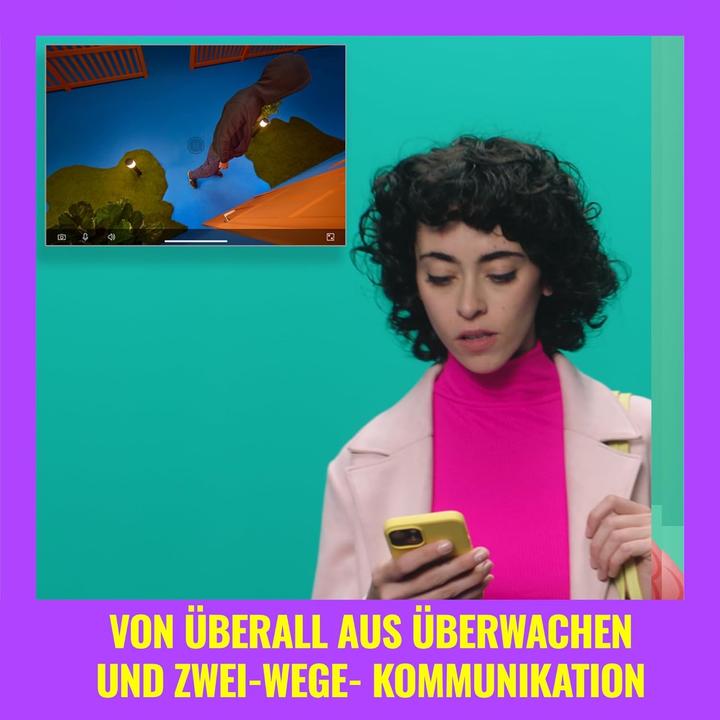 Actual product image WiZ Outdoor wall light with camera (1920 x 1080 Pixels)