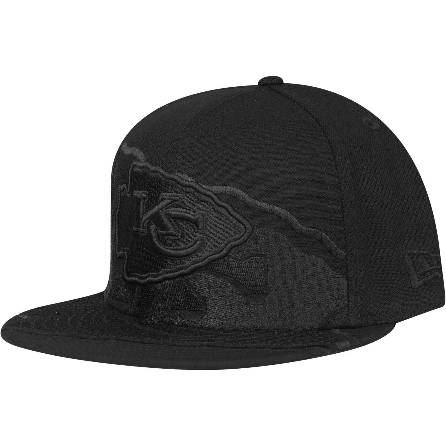 New Era, Herren, Cap, 59Fifty Fitted Cap SPILL Kansas City Chiefs - 7 5/8, Schwarz, (7 5/8)