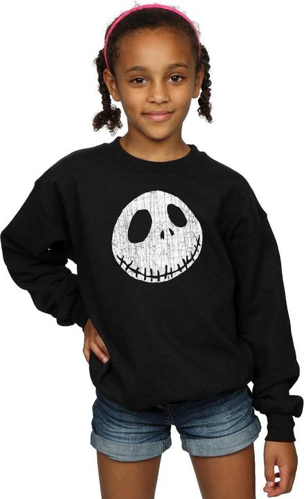 Produktbild Disney Nightmare Before Christmas Jack Cracked Face Sweatshirt Mädchen (128)