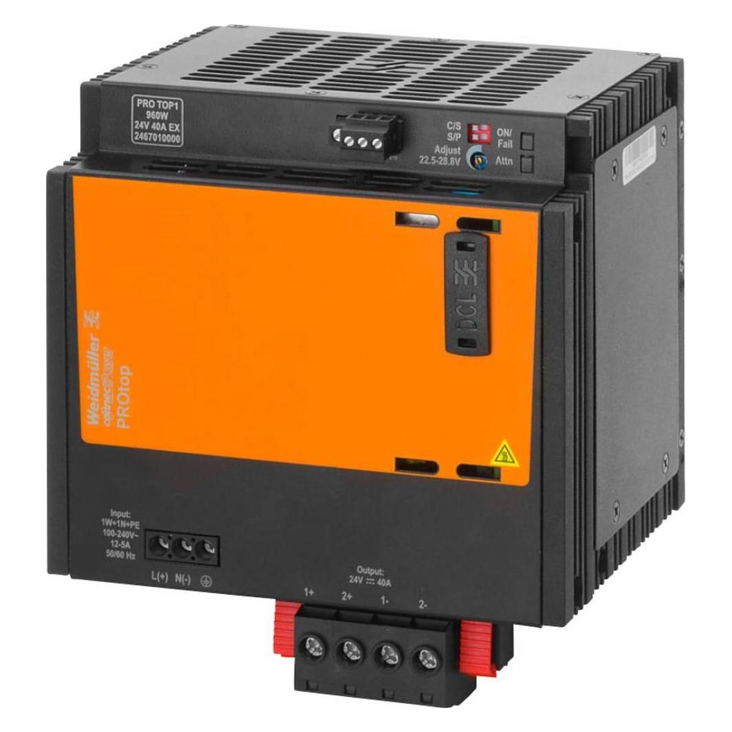 Weidmüller , Alimentazione Di Sistema, Alimentatore Switching Pro Top1 960W 24V 40A Ex