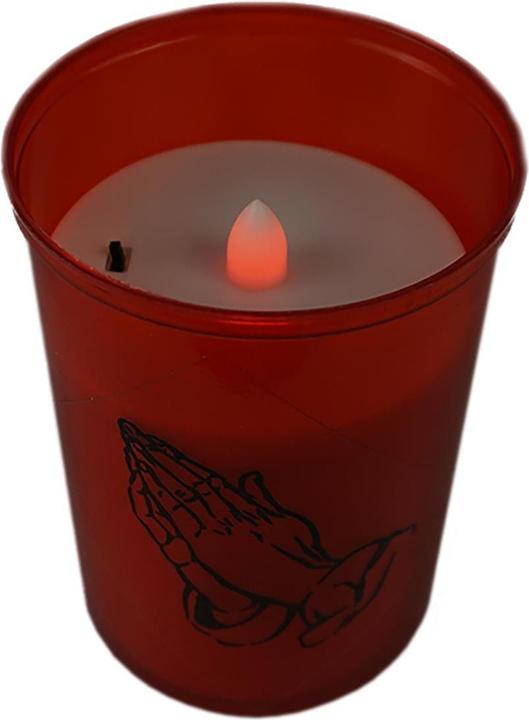 Actual product image Novaliv LED Grave Light Red Permanent Flicker Effect incl. Batteries Grave Candles Cemetery Candle Memorial (1 pcs.)