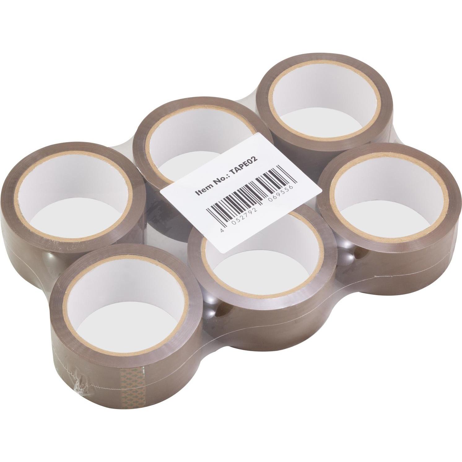 LogiLink, Klebeband, Klebeband, geräuscharm, 48 mm x 66 m, braun (48 mm)