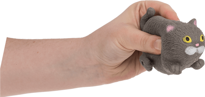 Produktbild Out of the blue Anti Stress Stretch Tier Katze grau (9 cm)