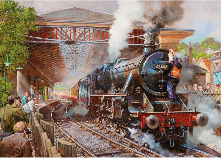 Actual product image Gibsons Games Puzzle 500 Railway Station Pickering/England G3 (500 pieces)
