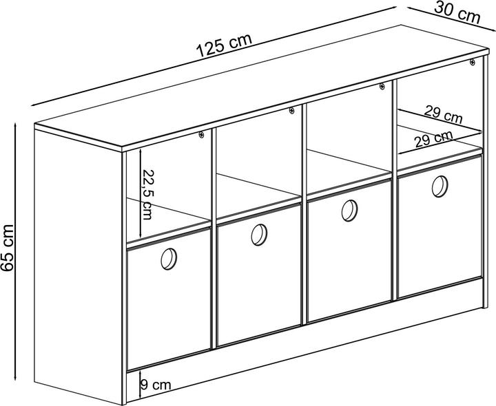 Immagine prodotto Loft 24 Alpi (125 x 30 x 65 cm)