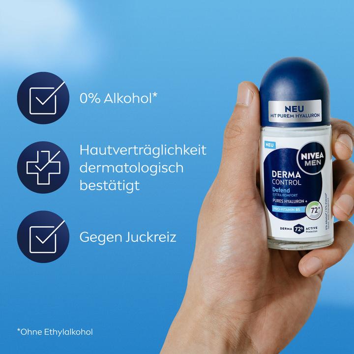Produktbild NIVEA MEN Defend Derma Control Roll-On (Roll-on, 50 ml)