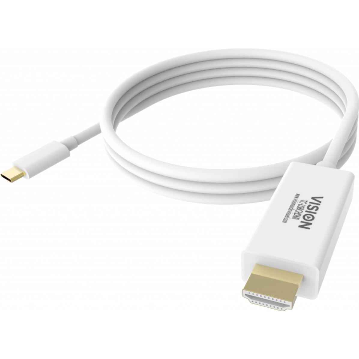 Vision HDMI (Typ A) — USB Typ C (2 m, HDMI), Video Kabel