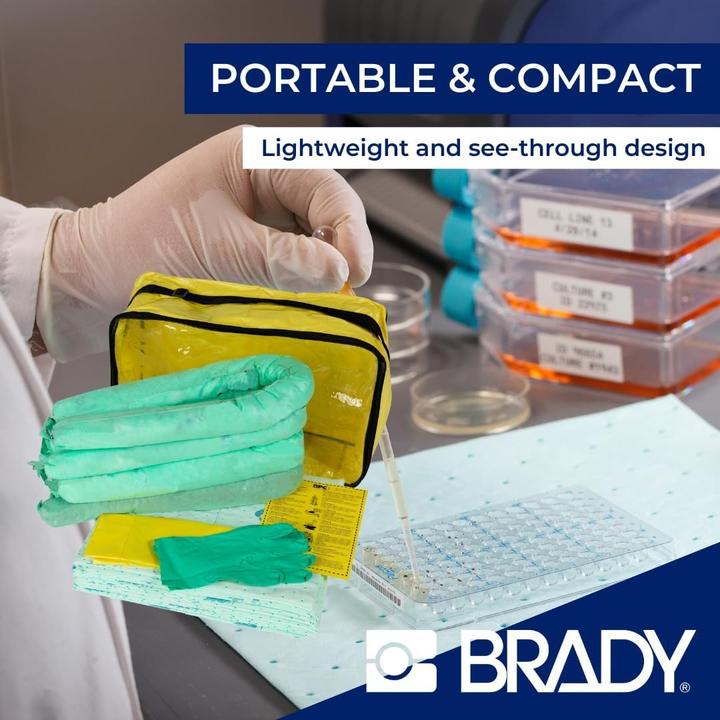 Actual product image Brady SKH-ADR-S, Small ADR emergency kit, chemicals, absorption capacity: 37 litres (1 set)