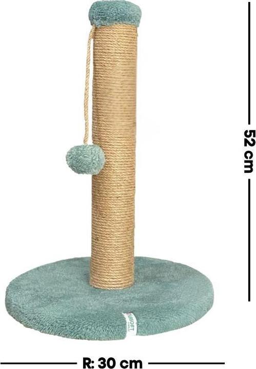 Immagine prodotto Paws & Whiskers Coris Cat Scratching Board (52 cm, Turchese)