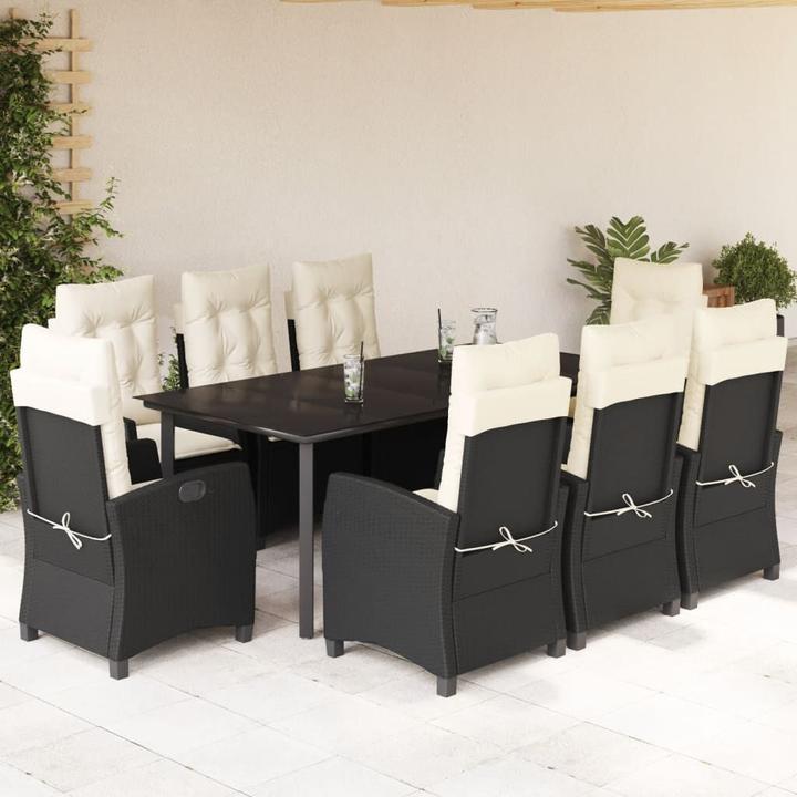 Produktbild vidaXL 10-tlg. Garten-Lounge-Set mit Kissen (100 cm)