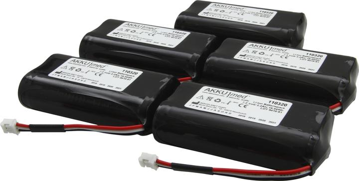 Produktbild AccuCell Akku passend für Fresenius Infusionspumpe Volumat Agilia - 179033-R2 - 5er Pack (5 Stk., Gerätespezifisch, 2200 mAh)