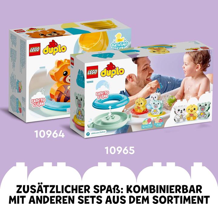 Produktbild LEGO Badewannenspass: Schwimmende Tierinsel (10966)