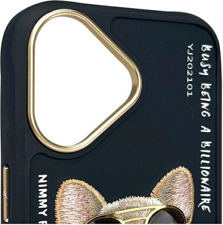 Produktbild Audi Nimmy case iPhone 16 6.1" black Glasses Cool Dog (Apple iPhone 16)