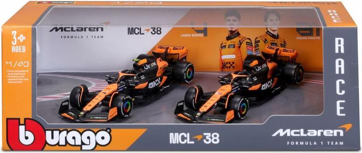 Actual product image Bburago F1 McLaren MCL38 '24 2er-Set 1:43 Modellauto