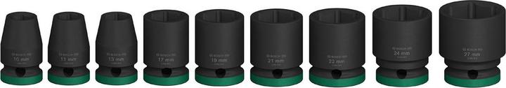 Produktbild Bosch Professional Zubehör Steckschlüsseleinsatz-Set (19 mm, 24 mm, 22 mm, 10 mm, 21 mm, 27 mm, 17 mm, 11 mm, 13 mm)