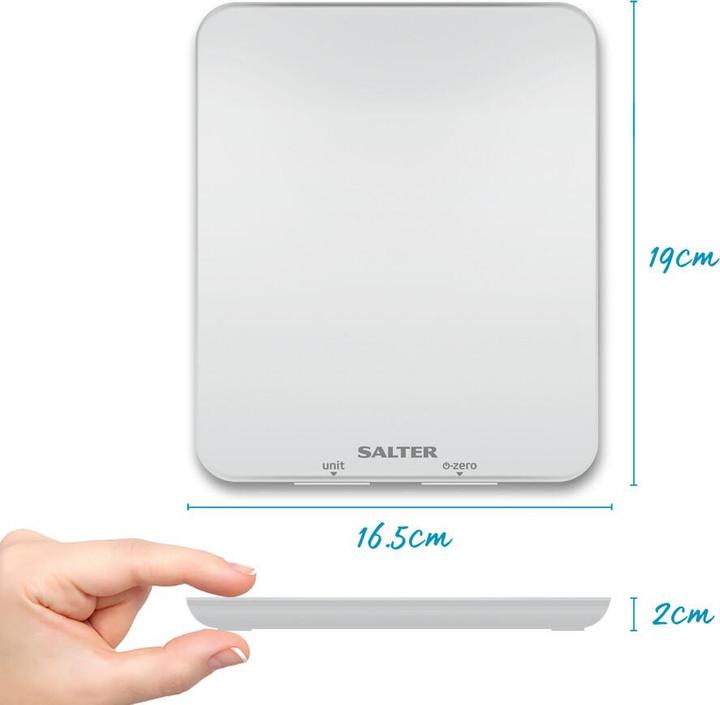Produktbild Salter 1180 WHDR Ghost Digital Kitchen Scale - White