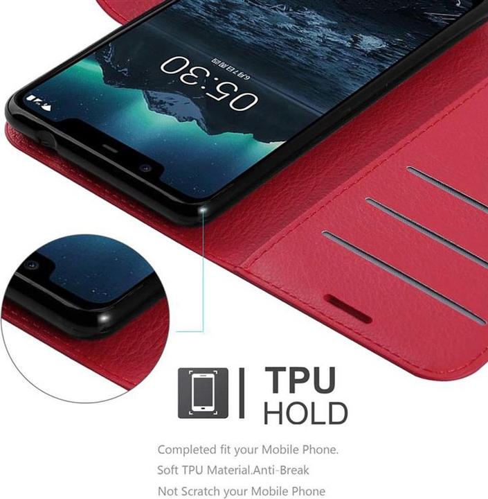 Actual product image Cadorabo Book with stand function cover (Nokia 5.1)