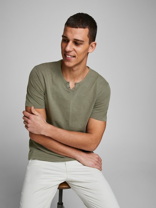 Produktbild Jack & Jones Split Neck T-Shirt (L)