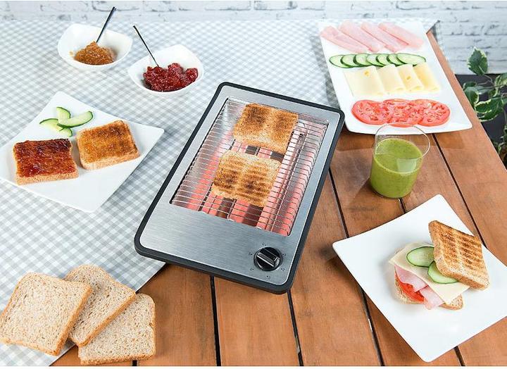 Produktbild Rosenstein & Söhne Flachtoaster für bis zu 4 Brötchen