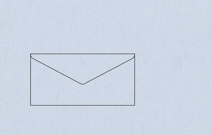 Actual product image Rico Design Paper Poetry Essentials DL Umschlag Hellblau (110 x 220 mm, 5x)