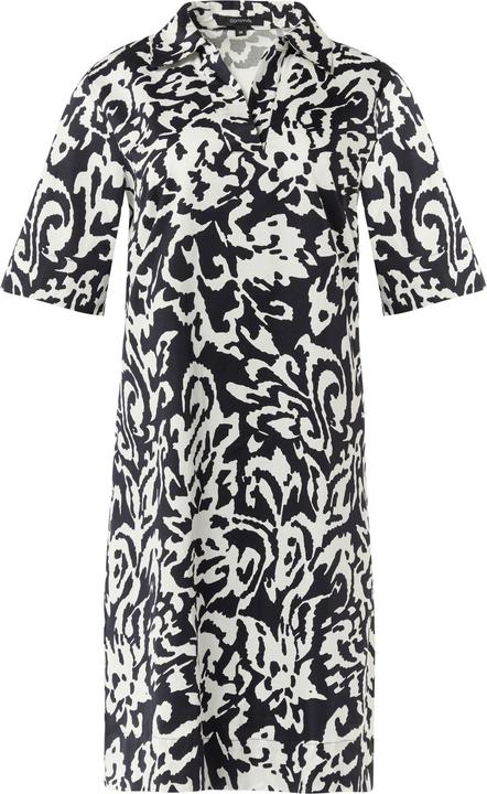Produktbild Comma Kleid Baumwoll-Kleid mit Hemdkragen und All-over-Print (36)