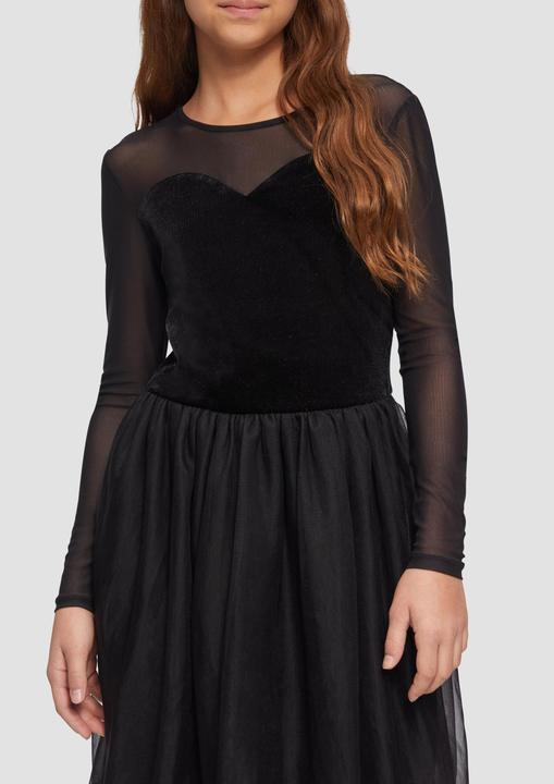 Image du produit s.Oliver Kleid Meshkleid mit Glitter-Samt und Tüllrock (152)