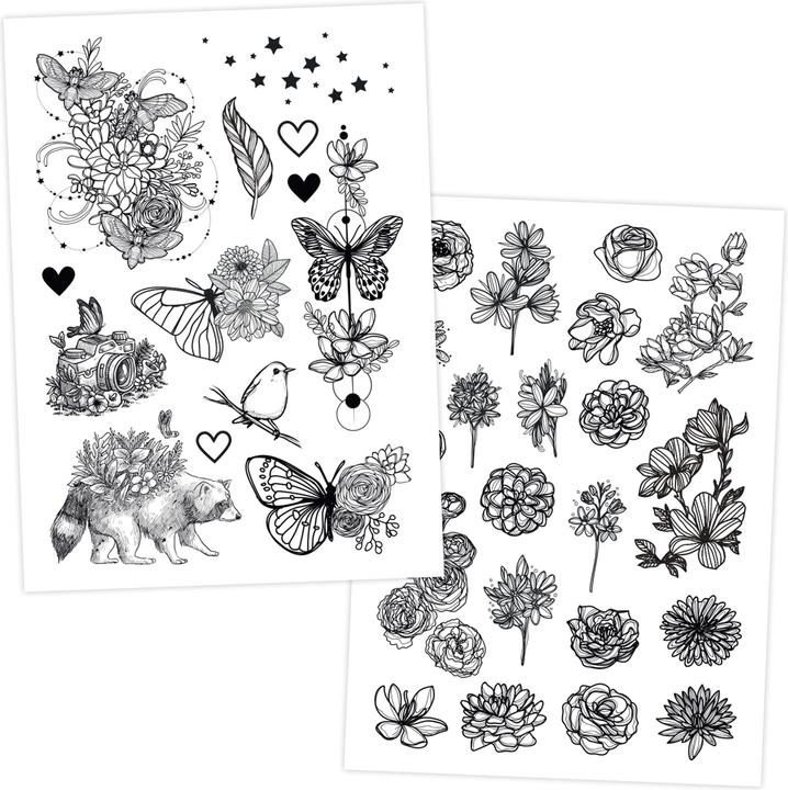 Papierdrachen 100 Kindertattoos