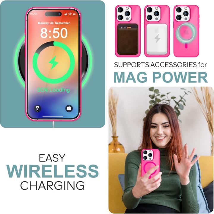 Produktbild Nalia Matte Hybrid Hülle mit MagSafe Funktion (Apple iPhone 16 Pro Max)