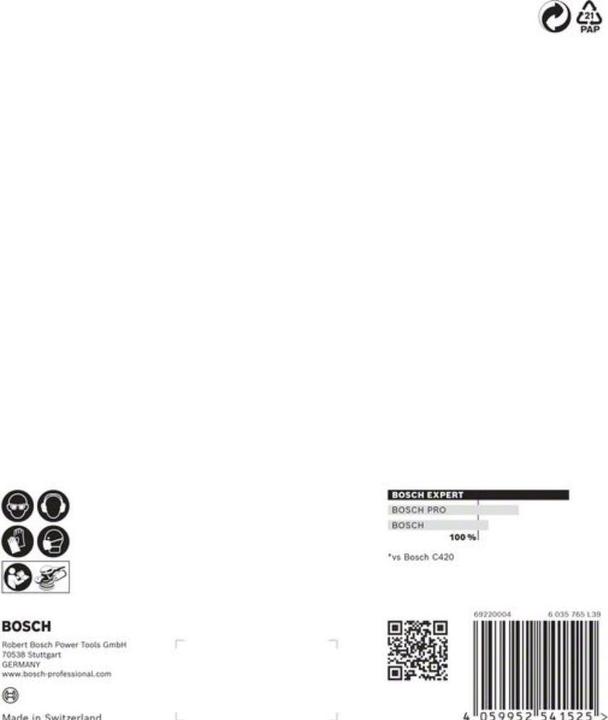 Actual product image Bosch Professional Zubehör EXPERT C470 Sanding paper with 6 holes for random orbital sander, 150 mm, G 60, 5 pcs. (60 even)
