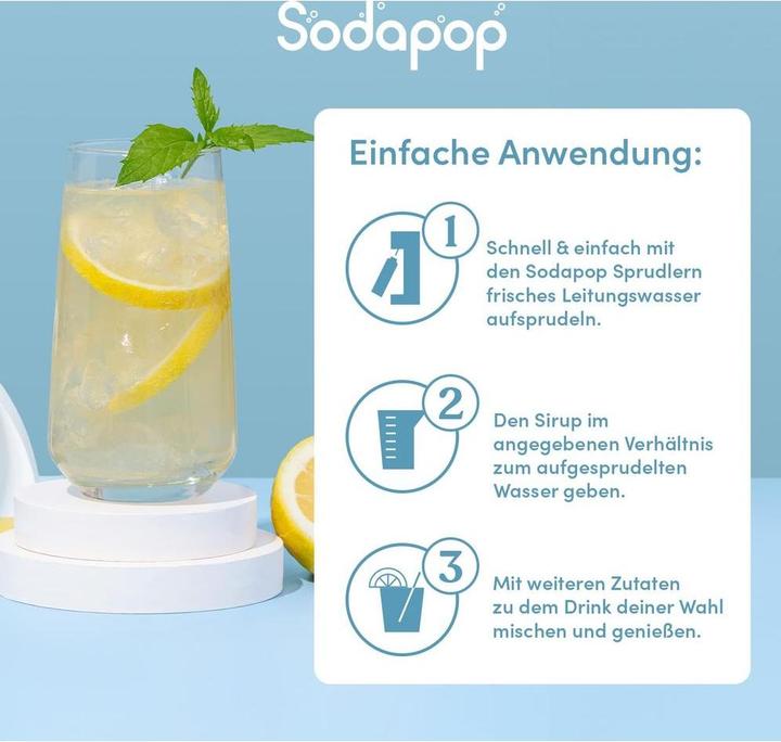 Immagine prodotto Sodapop Sciroppo per bevande Sciroppo per bar al limone amaro (1 x 50 cl)