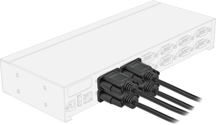 Produktbild Delock Seriell Kabel RS-232 D-Sub 9 Buchse zu Buchse Nullmodem mit schmalem Steckergehäuse (1 m, VGA)