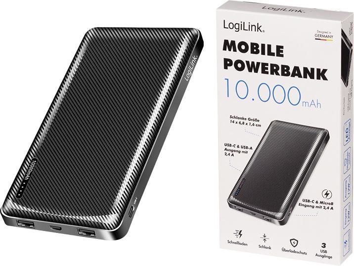 Produktbild LogiLink PA0328RF (10000 mAh, 12 W, 37 Wh)