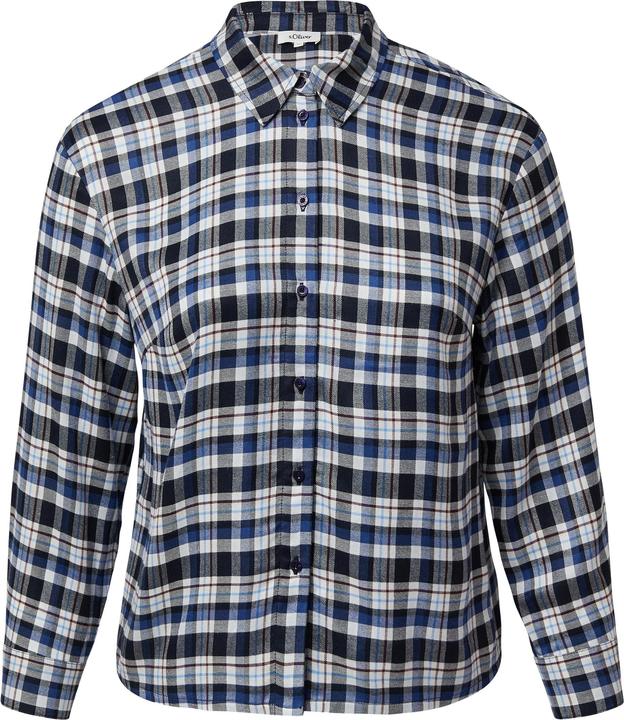 Immagine prodotto s.Oliver Bluse Karierte Hemdbluse mit Raffung am Rücken (46)