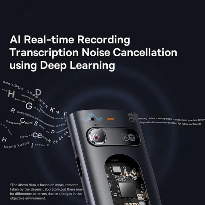 Productafbeelding Baseus Oranje puntlaseraanwijzer met AI en automatische vertaling - grijs (met batterij)