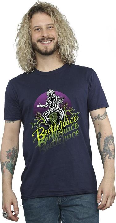 Produktbild Beetlejuice Lila Kreis TShirt (4XL)