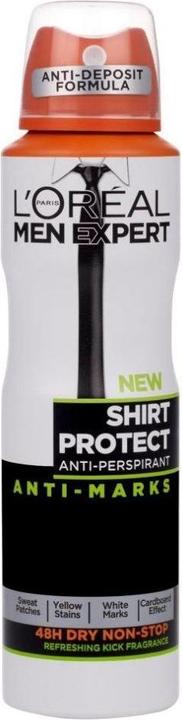 Actual product image L'Oréal Paris L'Oreal - Men Expert Shirt Protect Anti-Perspirant Deodorant Spray 150Ml (Spray, 150 ml)