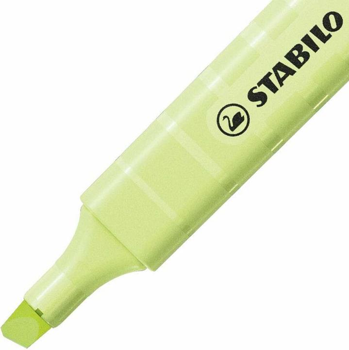 Actual product image STABILO Highlighter - swing cool Pastel - Pack of 10 - Pinch of lime (Pinch of lime, 4 mm, 10 x)