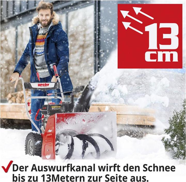 Actual product image Hecht 9661 Snow blower petrol (61 cm)