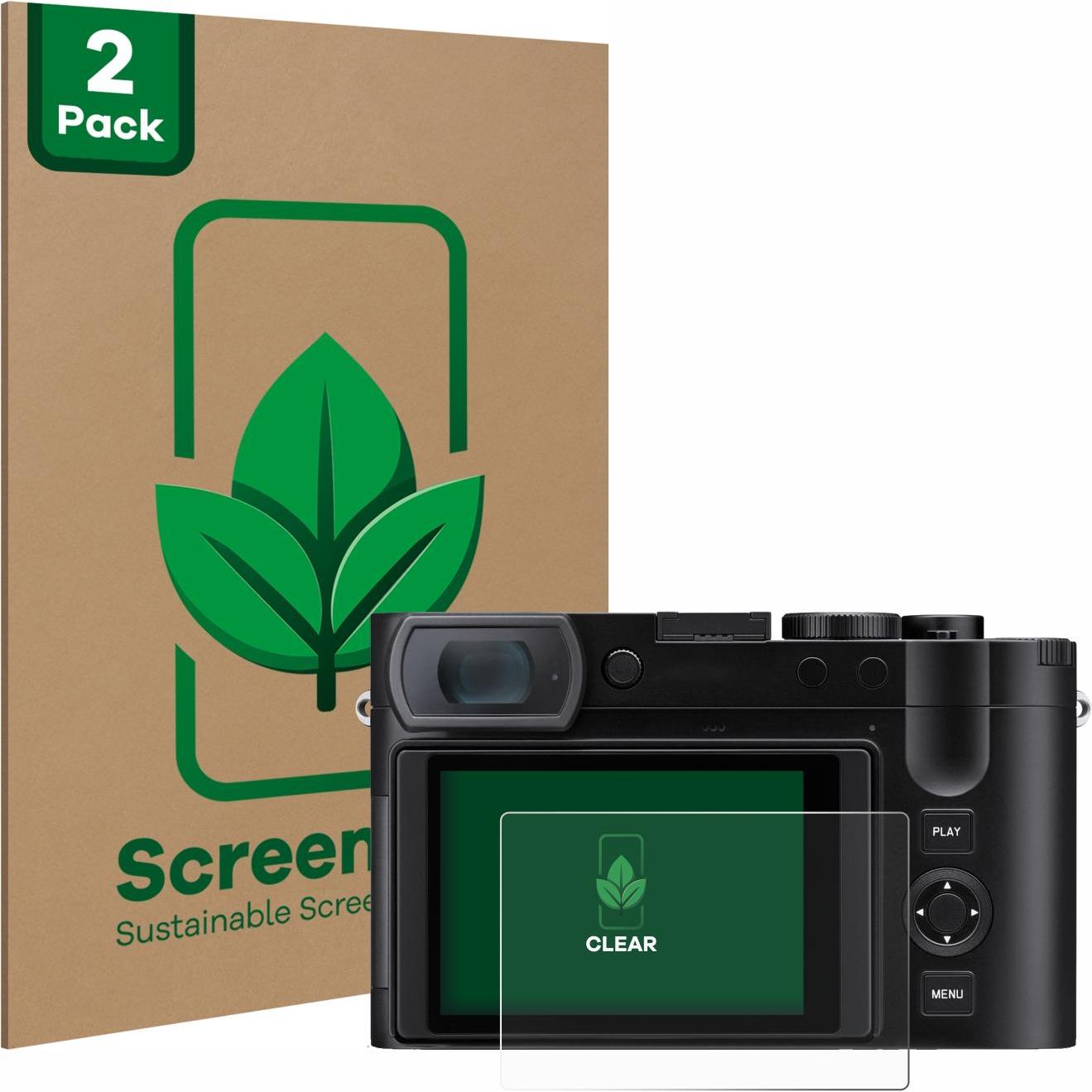 ScreenLeaf Schutzfolie nachhaltiger Displayschutz Displayschutzfolie Folie Klar Transparent (Displayschutz), Kameraschut...