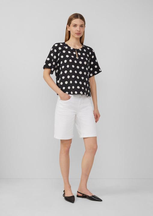 Produktbild S.Oliver Bluse Verkürzte Bluse aus strukturiertem Viskosemix (44)