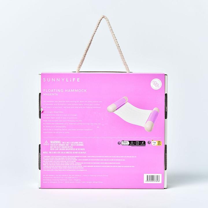 Produktbild Sunnylife Floating Hammock Pool Party Magenta