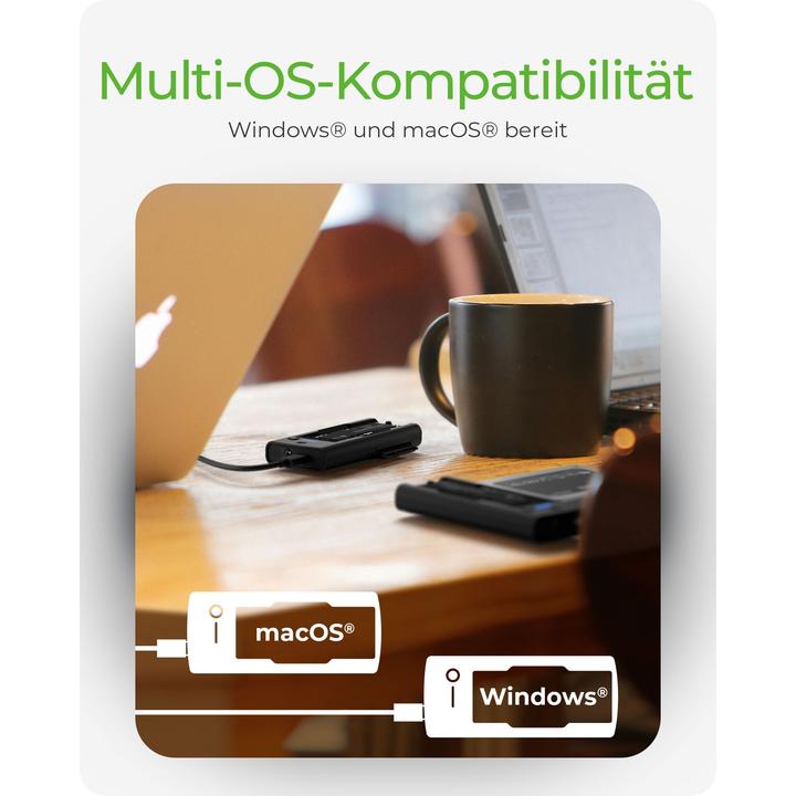 Produktbild Icy Box DockingStation für NVMe M.2 SSD & SATA Laufwerke IB-180MS-C31