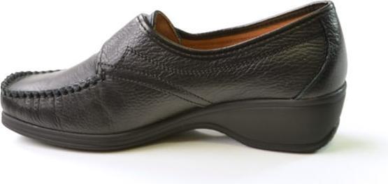 Image du produit Stile Di Vita Mocassin En Cuir Graine Avec Velcro, Talon Compense (41)