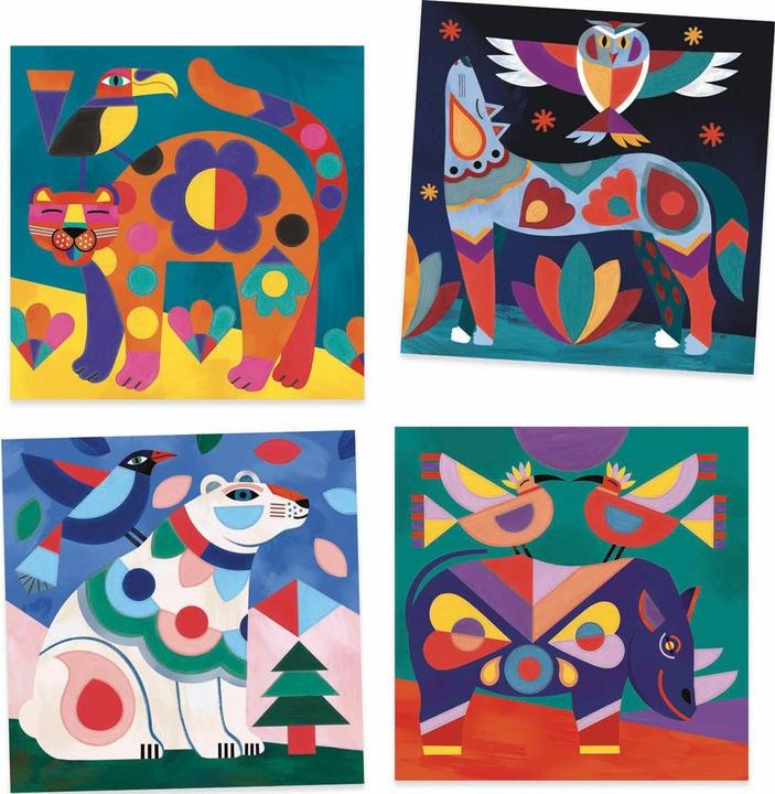 Actual product image Djeco Coloring pictures animal kingdom