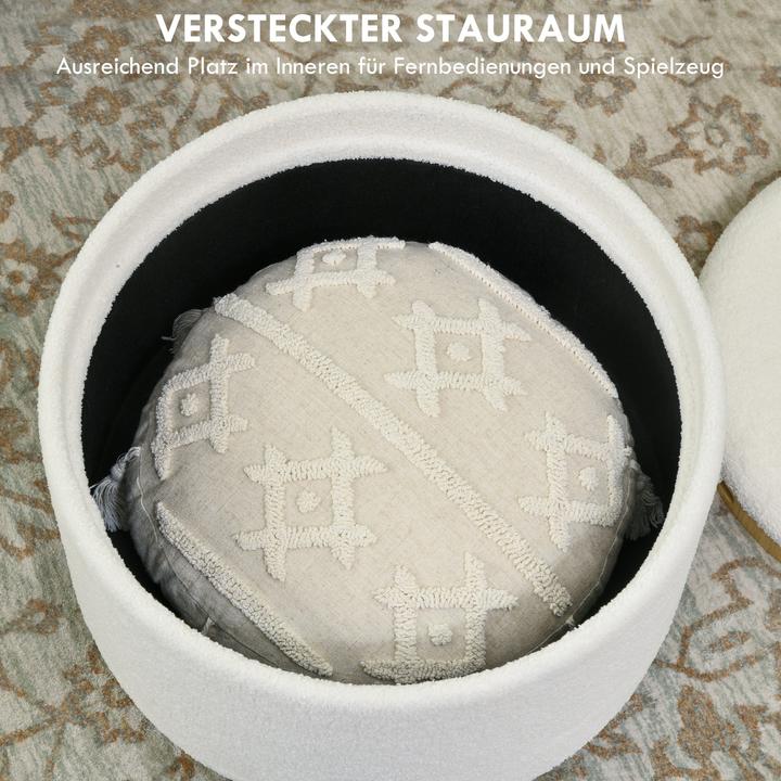 Produktbild Homcom Polsterhocker mit Stauraum