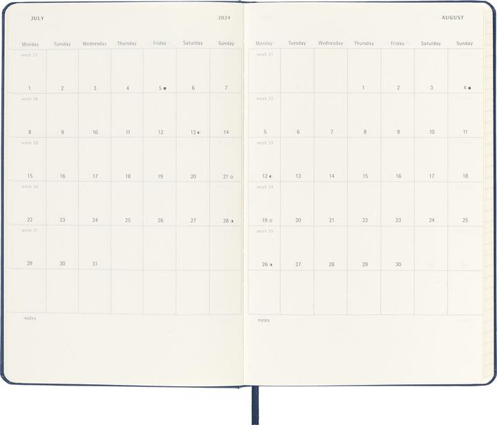 Image du produit Moleskine Agenda scolaire Hard Cover Weekly Notebook (13 x 21 cm, Couverture rigide, Anglais)
