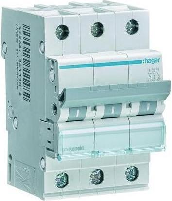 Produktbild Hager MCN340. Anzahl der Pole: 3P. AC Eingangsfrequenz: 50/60 Hz, Nominale Stromabgabe: 40 A