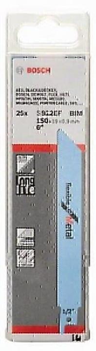 Produktbild Bosch Professional Zubehör Säbelsägeblatt S 922 EF, Flexible for Metal, 25er-Pack